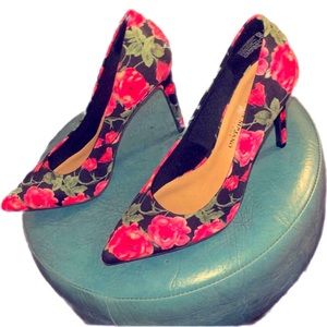 Rose design heels